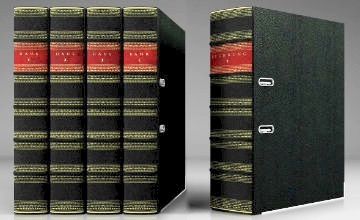 Tłoczony segregator skórzany